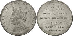 World Coins - France, Medal, Louis VIII, History, , Tin
