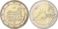 World Coins - Germany, 2 Euro, Rheinland-Pfalz, 2017, Stuttgart, Bi-Metallic,