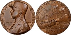 World Coins - France, Medal, De Lattre de Tassigny, Franchissement du Rhin, 1948, Bronze, MDP
