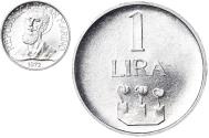 World Coins - Coin, San Marino, Lira, 1972, Rome, , Aluminum, KM:14