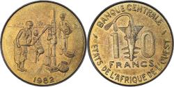 World Coins - Coin, West African States, 10 Francs, 1982