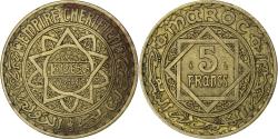 World Coins - Morocco, 5 Francs, 1945/AH1365, Aluminum-Bronze,
