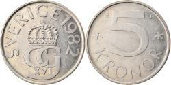 World Coins - Coin, Sweden, Carl XVI Gustaf, 5 Kronor, 1982, , Copper-nickel, KM:853