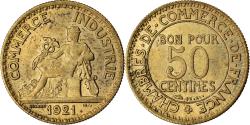 World Coins - Coin, France, Chambre de commerce, 50 Centimes, 1921, Paris,