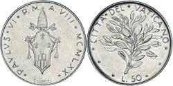 World Coins - Coin, VATICAN CITY, Paul VI, 50 Lire, 1970, Rome, , Stainless Steel
