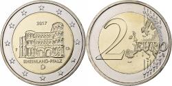 World Coins - Germany, 2 Euro, Rheinland-Pfalz, 2017, Stuttgart, Bi-Metallic,