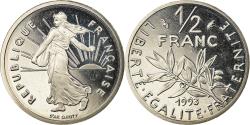 World Coins - Coin, France, Semeuse, 1/2 Franc, 1993, Proof, , Nickel, KM:931.2