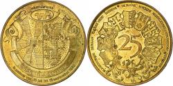 World Coins - Belgium, Token, 25 Westvlaander, 1980, Brass plated steel,