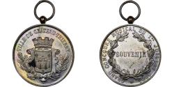 World Coins - France, Medal, Grand concours musical - Château-Thierry, Souvenir, 1883, Silver