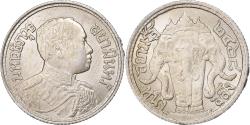 World Coins - Thailand, Rama VI, 1 Salung, 1/4 Baht, 2468 (1925), Silver,