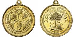 World Coins - France, Token, Napoléon III, Secours Mutuels, 1865, Brass,