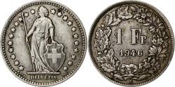 World Coins - Coin, Switzerland, Franc, 1946, Bern, , Silver, KM:24