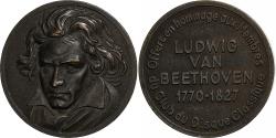 World Coins - France, Medal, Musique, Club du Disque Classique, Beethoven, n.d., Bronze