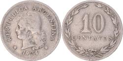 World Coins - Coin, Argentina, 10 Centavos, 1924