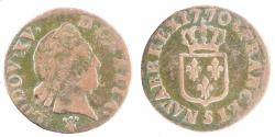 World Coins - Coin, France, Louis XV, Liard à la vieille tête, Liard, 1770, Reims