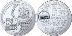 World Coins - Zanzibar, 1000 Shillings, 1 Vera Silver Oz, 2015, Proof, Silver,