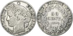 World Coins - France, 50 Centimes, Cérès, 1895, Paris, Silver, , Gadoury:419a
