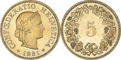 World Coins - Coin, Switzerland, 5 Rappen, 1981, Bern, , Nickel, KM:26c