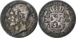 World Coins - Belgium, Leopold I, 20 Centimes, 1853, Silver, , KM:19