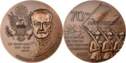 World Coins - France, Medal, 70ème Anniversaire de l'Entrée en Guerre des Etats-Unis
