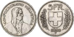 World Coins - Coin, Switzerland, 5 Francs, 1939, Bern, , Silver, KM:40