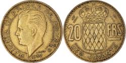 World Coins - Coin, Monaco, 20 Francs, Vingt, 1950