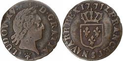 World Coins - France, Louis XV, Liard à la Vieille Tête, 1771, Reims, Copper,