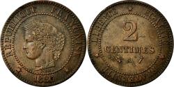 World Coins - Coin, France, Cérès, 2 Centimes, 1887, Paris, , Bronze, Gadoury:105
