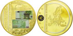 World Coins - France, Medal, Europe, Billets de Banque Européenne, , Copper Gilt