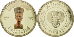 World Coins - Egypt, Medal, Trésors d'Egypte, Nefertiti, , Copper-nickel