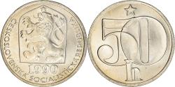 World Coins - Coin, Czechoslovakia, 50 Haleru, 1990, , Copper-nickel, KM:89