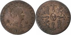 World Coins - Spain, Isabel II, 2 Maravedis, 1846, Segovia, Copper,