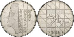 World Coins - Netherlands, Beatrix, 2-1/2 Gulden, 1986, Nickel, , KM:206