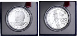 World Coins - France, 100 Francs, Romy Schneider, 1995, MDP, Proof, Silver,