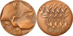 World Coins - Switzerland, Medal, Genève, Colombe, Paix, Galtié, , Bronze
