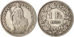 World Coins - Coin, Switzerland, Franc, 1903, Bern, , Silver, KM:24