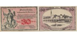 World Coins - Banknote, Austria, St Florian, 30 Heller, chevalier, 1920 UNC(63) Mehl:FS 881a