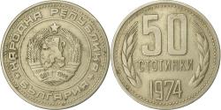 World Coins - Bulgaria, 50 Stotinki, 1974, Nickel-brass, , KM:89