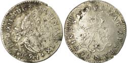 World Coins - Coin, France, Louis XIV, 4 Sols aux 2 L, 1694, Montpellier, , KM 281.10