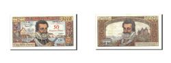 World Coins - Banknote, France, 50 Nouveaux Francs on 5000 Francs, 1955-1959 Overprinted with