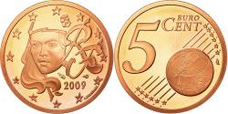 World Coins - France, 5 Euro Cent, 2009, Proof, , Copper Plated Steel, KM:1284