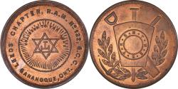 World Coins - Canada, Token, Masonic, Gananoque, Leeds, Chapter Penny, , Copper