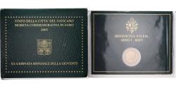 World Coins - Vatican, Benedict XVI, 2 Euro, JMJ 2005, 2005, Rome, Bi-Metallic,