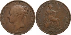 World Coins - Great Britain, Victoria, Penny, 1854, Copper, , KM:739