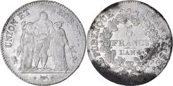 World Coins - Coin, France, Union et Force, 5 Francs, AN 6, Paris, , Silver, KM:639.1