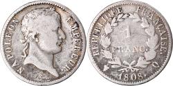 World Coins - Coin, France, Napoléon I, Franc, 1808, Perpignan, , Silver, KM:682.11