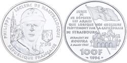 World Coins - France, 100 Francs, Philippe Leclerc de Hauteclocque, 1994, ESSAI, Silver
