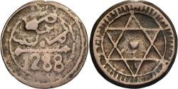 World Coins - Morocco, Sidi Mohammed IV, 4 Falus, AH 1288/1871, Marrakesh, Cast Bronze