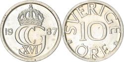 World Coins - Coin, Sweden, Carl XVI Gustaf, 10 Öre, 1987, , Copper-nickel, KM:850