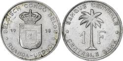 World Coins - Belgian Congo, RUANDA-URUNDI, Franc, 1958, Aluminum, , KM:4